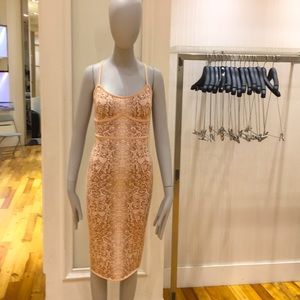 Bare pink combo dress snake